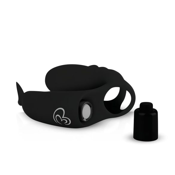 Easytoys - fingervibrator - 2-i-1 funktion - svart