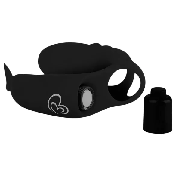 Easytoys - fingervibrator - 2-i-1 funktion - svart
