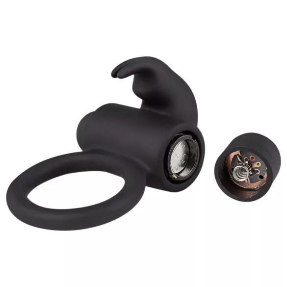 EasyToys Bunny - vibratorring för penis - svart