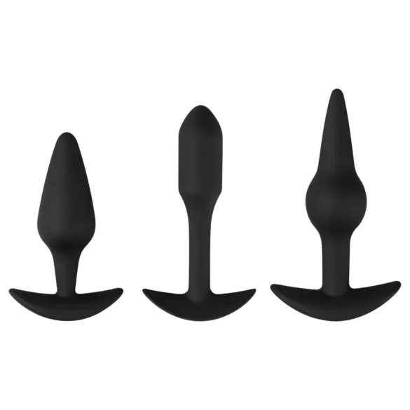 EasyToys Pleasure kit - varierat analpluggsset (svart)