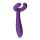 Easytoys Parvibrator - uppladdningsbar och vattentät (lila)