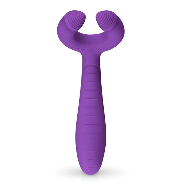 Easytoys Couple - parvibrator uppladdningsbar vattentät silikon lila