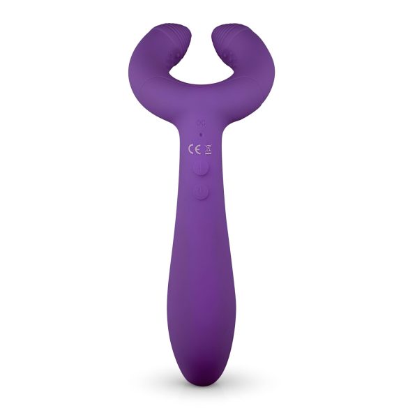 Easytoys Couple - parvibrator uppladdningsbar vattentät silikon lila