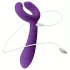 Easytoys Couple - parvibrator uppladdningsbar vattentät silikon lila