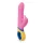 PMV20 - roterande rabbitvibrator med klitorisarm - silikon rosa