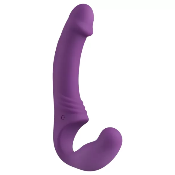 Easytoys - uppladdningsbar strap-on vibrator utan sele - lila
