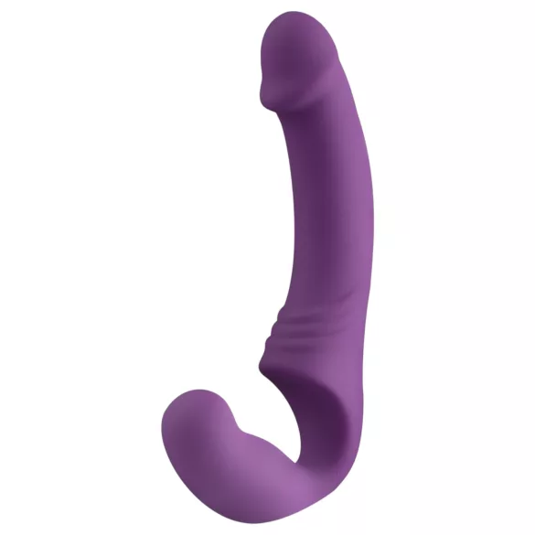 Easytoys - uppladdningsbar strap-on vibrator utan sele - lila