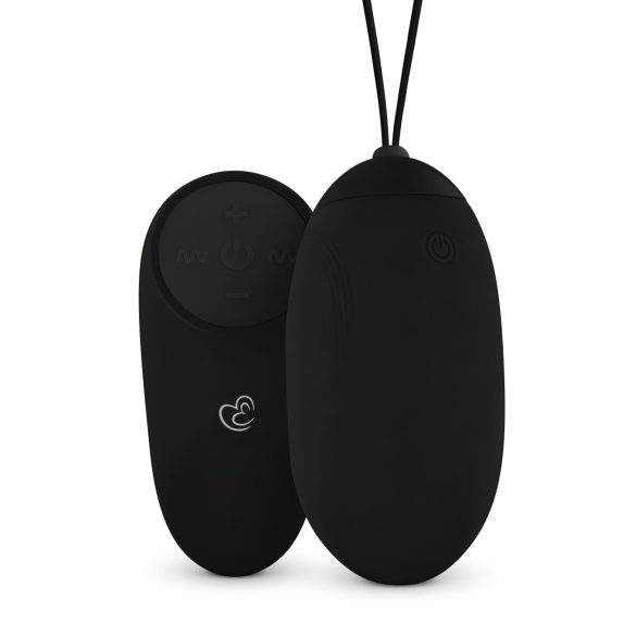 Easytoys - uppladdningsbart, vattentätt, trådlöst vibrerande ägg (svart)