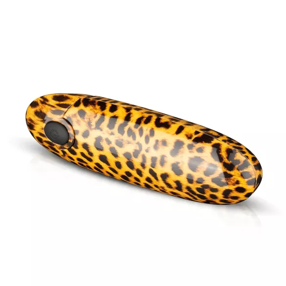 Panthra Asha - uppladdningsbar leopardsvart läppstiftsvibrator
