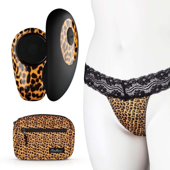 Panthra Tania - vibrerande trosor (leopard-svart)