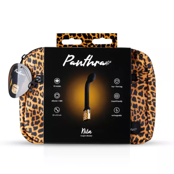 Panthra Nila - G-punktsvibrator uppladdningsbar vattentät leopardsvart
