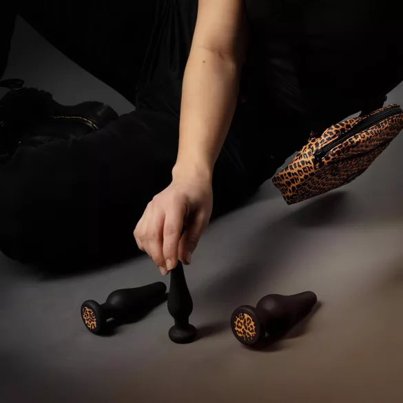 Panthra Kesia - analpluggsset silikon 3 delar - svart