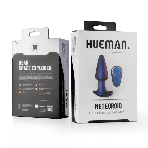 Hueman Meteoroid - analvibrator med roterande kulor och fjärrkontroll - lila