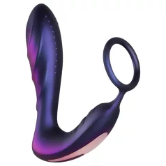  Hueman Black Hole - radiostyrd analvibrator med penisring (lila)