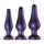 Hueman Comets - Silikon Analplugg Set (3 delar) - Lila