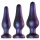Hueman Comets - analplugg set - silikon - 3 delar - lila