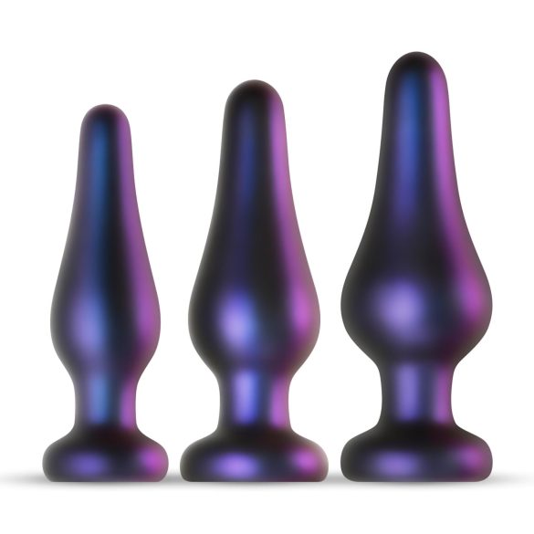 Hueman Comets - Silikon Analplugg Set (3 delar) - Lila