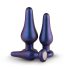 Hueman Comets - Silikon Analplugg Set (3 delar) - Lila