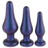 Hueman Comets - analplugg set - silikon - 3 delar - lila