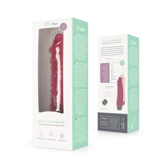 Easytoys Jelly Supreme - realistisk vibrator - rosa