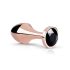 Rosy Gold Analplugg - Svart sten (roseguld)
