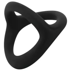   Easytoys Desire Ring - penisring och pungband - flexibel silikon - svart