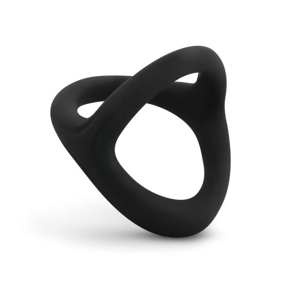 Easytoys Desire Ring - penisring och pungband - flexibel silikon - svart