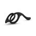 Easytoys Lust Ring - flexibel penis- och testikelring (svart)