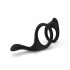 Easytoys Lust Ring - flexibel penis- och testikelring (svart)
