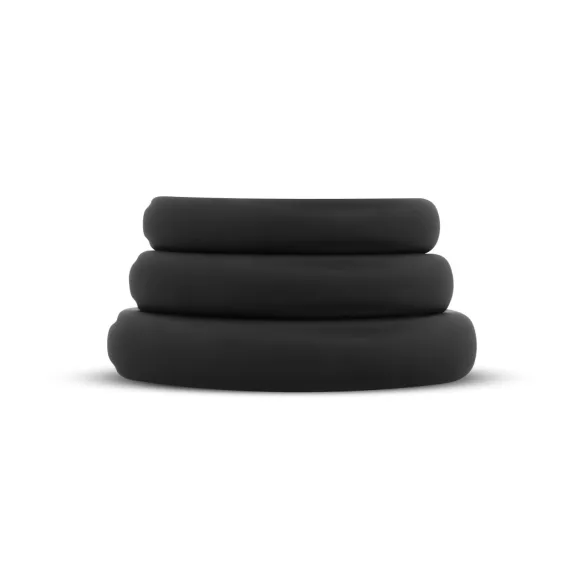 Easytoys - penisring set - 3-pack - svart