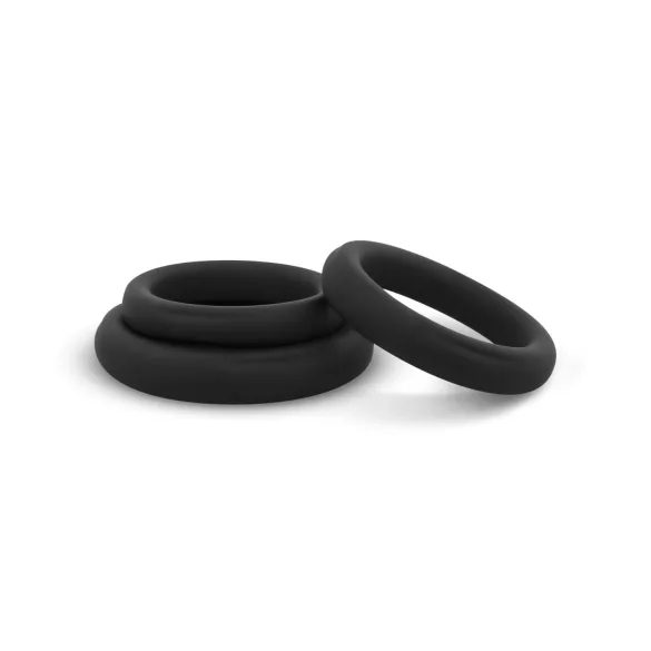 Easytoys - penisring set - 3-pack - svart