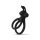 Easytoys Share Ring - vibrerande penis- och testikelring (svart)
