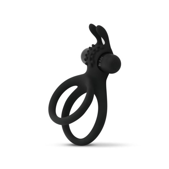 Easytoys Share Ring - vibrerande penis- och testikelring (svart)