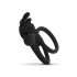 Easytoys Share Ring - vibrerande penis- och testikelring (svart)