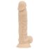 Real Fantasy - realistisk dildo med pung - 20,5 cm - hudfärg