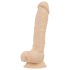 Real Fantasy - realistisk dildo med pung - 20,5 cm - hudfärg