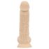 Real Fantasy - realistisk dildo med pung - 20,5 cm - hudfärg