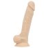 Real Fantasy - realistisk dildo med pung - 20,5 cm - hudfärg