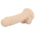 Real Fantasy - realistisk dildo med pung - 20,5 cm - hudfärg