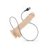 Real Fantasy Conrad - Sugkoppsvibrator - 20 cm (naturlig)