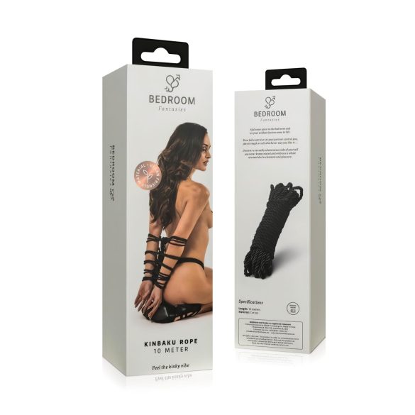 Bedroom Fantasies - shibari rep - 10 m - svart
