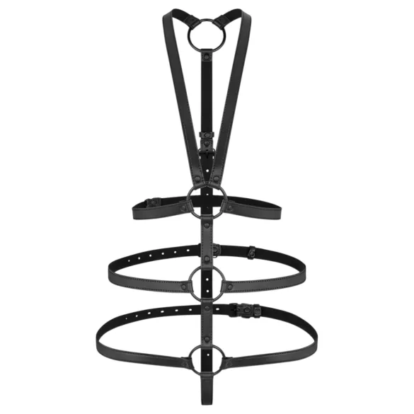 Bedroom Fantasies - bondageharness - justerbar - svart