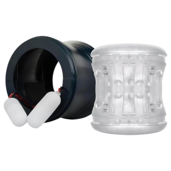 FPPR. - uppladdningsbar vibrator - dubbeländad masturbator - blå