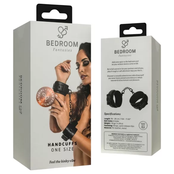 Bedroom Fantasies - handledsbojor med kedja - svart