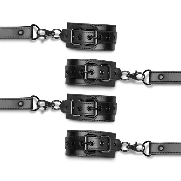 Bedroom Fantasies - fot- och handledsfängsel - svart