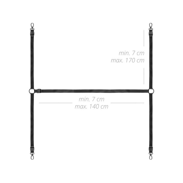 Bedroom Fantasies - sängfästes set - svart