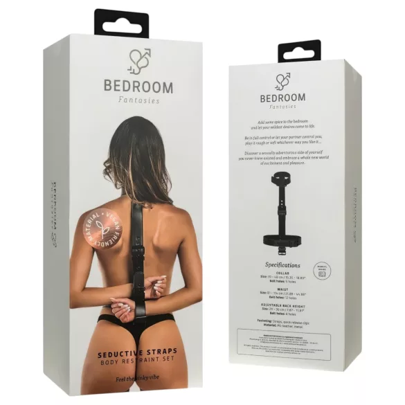 Bedroom Fantasies - BDSM bindset med halsband och bojor - svart