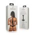 Sovrumsfantasier - BDSM-set med krage och fängsel (svart)