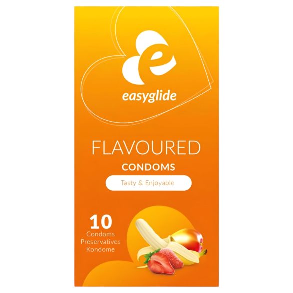 EasyGlide - kondomer med fruktsmak - 10 st