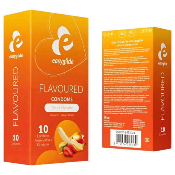 EasyGlide - kondomer med fruktsmak - 10 st